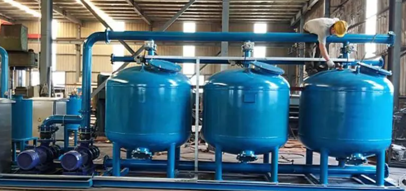 工業(yè)淺層砂過濾器應(yīng)用現(xiàn)場(chǎng)