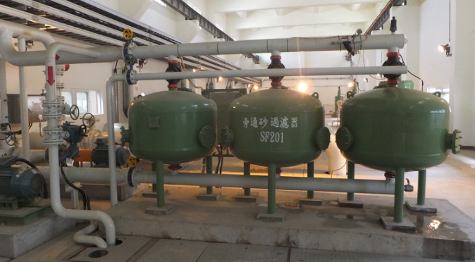 工業淺層砂過濾器應用現場